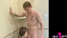 gorgeous teen gets fucked like a toy in the shower with megan marx