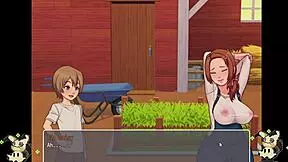 Hentai Game Daily Life: Spying Bathroom Scene with Herrera’s Big Assets!