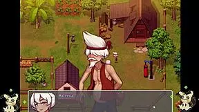 Hentai Game Daily Life: Spying Bathroom Scene with Herrera’s Big Assets!