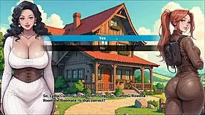 Oh wow, maid step mom flashes her huge tits in taboo game!