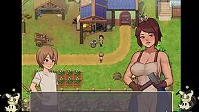 Hentai Game Daily Life: Spying Bathroom Scene with Herrera’s Big Assets!