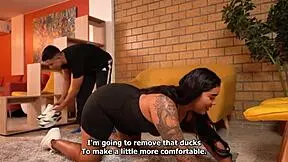 Busty beauty gets spanked hard