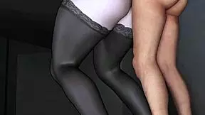 3D animated step-father and step-son action