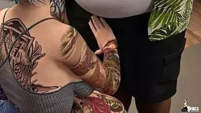 After mom leaves, does this emo girl really seduce her BBC stepdad with that cute huge outfit?