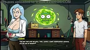 Portal Porn Demoniums Hentai Ep 3 - Morty's Sister Blowjob