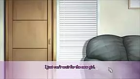 Waifu hub s7 rumi from mha parody hentai game ep 1 sucking blowjob bunny