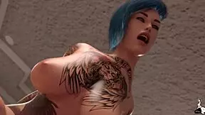 After mom leaves, does this emo girl really seduce her BBC stepdad with that cute huge outfit?