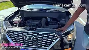 Lina Nakamura Begs Trucker John Coffee for Help, Fucks Her Pussy on Road