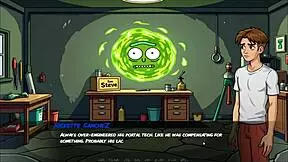 Portal Porn Demoniums Hentai Ep 3 - Morty's Sister Blowjob