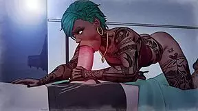 Divine Heel Part 3: Teen Rides Outdoors in Public Slutty Gameplay