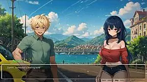 Blurring Walls Romance Hentai Game Ep 3: Teasing Boyfriend with Voyeurism Ideas!