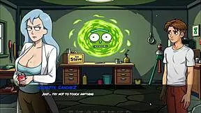 Portal Porn Demoniums Hentai Ep 3 - Morty's Sister Blowjob