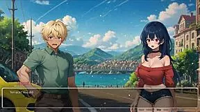 Blurring Walls Romance Hentai Game Ep 3: Teasing Boyfriend with Voyeurism Ideas!