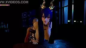 Zi Yan Rides The Big Cock In 3D Animation