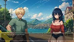 Blurring Walls Romance Hentai Game Ep 3: Teasing Boyfriend with Voyeurism Ideas!