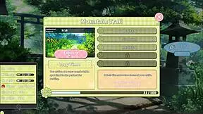 in summer clover's hentai game episode 10, she gets cum twice on her cute brunette face