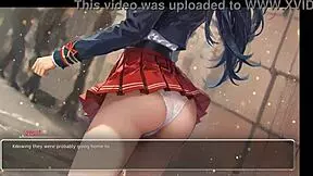 i confess my naughty fantasies to my anime couple before we french kiss in this hentai game