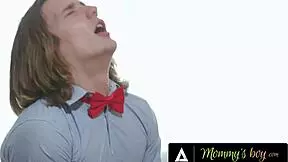 hey kid, caught ya jerking—now busty stepmoms gangbang ya