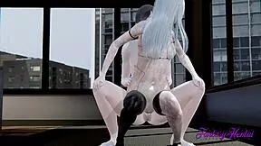 nier automata hentai with a2 in hard sex multicum action