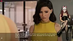 Wow, sexy gamergirl Ms Denver plays porn game in corset cosplay!