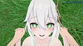Beautiful 3D animated porn with Nahida and Siva from Genshin Impact