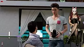 Wow, sexy gamergirl Ms Denver plays porn game in corset cosplay!