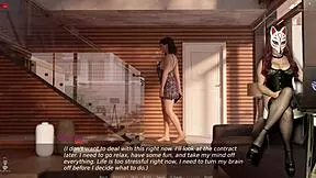 Wow, sexy gamergirl Ms Denver plays porn game in corset cosplay!