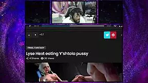 juno's tasty ass gets pounded from behind, then tracer squeezes cum out while riding lightning's cock. 😈