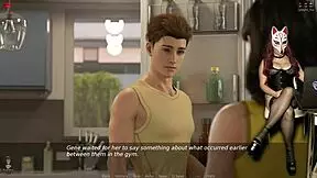 Wow, sexy gamergirl Ms Denver plays porn game in corset cosplay!