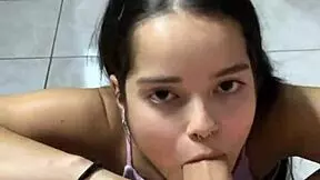 Linda Debora Prado Gives Deep Blowjob Before Riding Big Cock!
