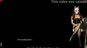 Wow, sexy gamergirl Ms Denver plays porn game in corset cosplay!