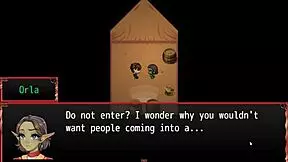 A petite princess gets a huge cock in this game