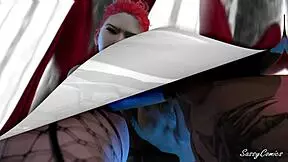 Azijska vrućica jebana u dupe velikim crnim kurcem