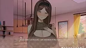 Summer Clover harem hentai game Ep 14 - raw kitchen banging with big sister!