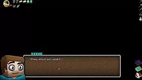 Hornycraft Hentai Parody with BDSM Spanking in Latex Suit for Endergirl