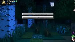 Hornycraft Hentai Parody with BDSM Spanking in Latex Suit for Endergirl