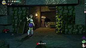 Hornycraft Hentai Parody with BDSM Spanking in Latex Suit for Endergirl