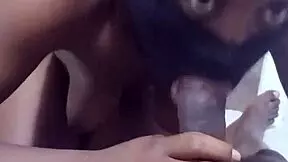 Cheerleader indulges in chocolate pleasure