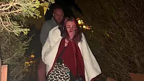 Girlfriend gets public creampie!