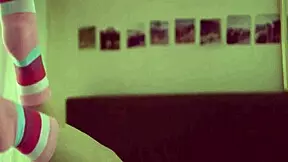 Young Teen Beauty Masturbates with Dildo, Fingering Her Wet Pussy and Squeezing Tight Boobs