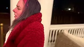 Girlfriend gets public creampie!