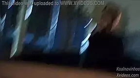 Risky Handjob For Hot Teen On Street!