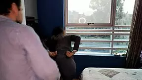 Tailor measures ass then plunges deep into tight vagina for creampie