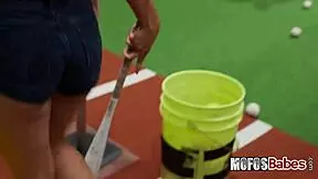 i watch alice thunder suck and ride gi joey's big cock after batting cages