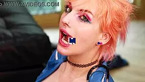 Deepthroat and big tits fetish