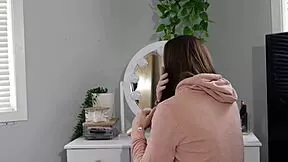 stepdaughter gets tricked into risky fucking with stepdad, leading to blowjob and double cum