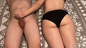 Petting my curvy girlfriend's body