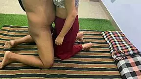 enjoying a homemade meal with the cute neighbor