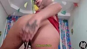 Dominant wife gives sensual massage