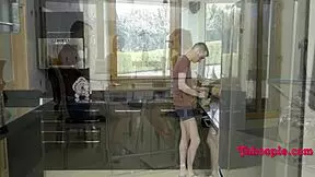 Now with a stepbro, this petite babe lives out her taboo fantasies in a sexy, skinny teen encounter